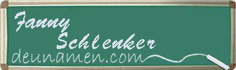 Fanny Schlenker Visitenkarte